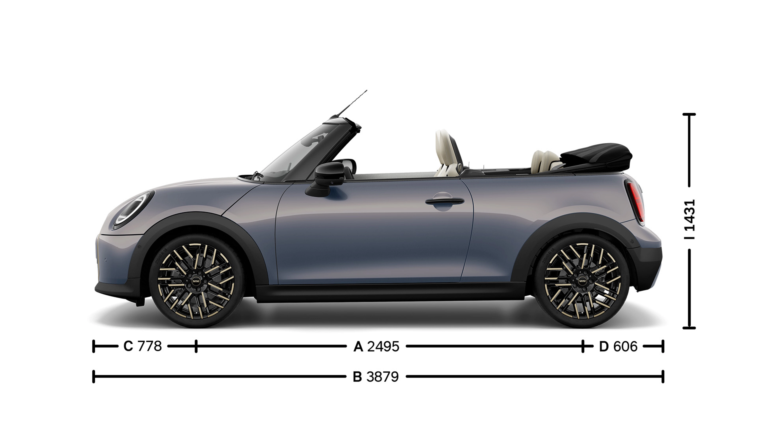 MINI Cooper Convertible - サイズ - 紹介画像