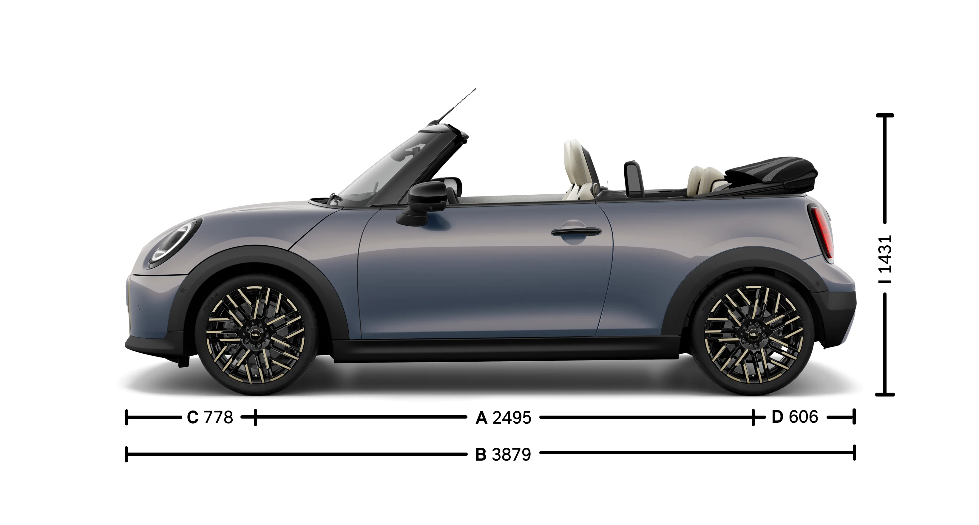 MINI Cooper Convertible - サイズ - 紹介画像