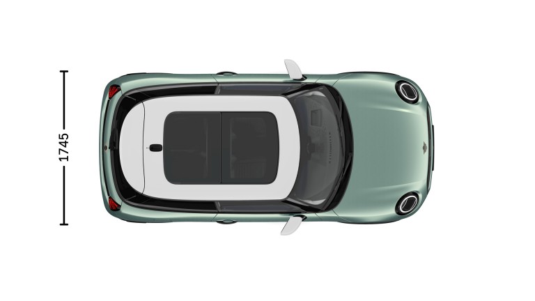 MINI Cooper 3 Door - サイズ - 紹介画像 俯瞰図
